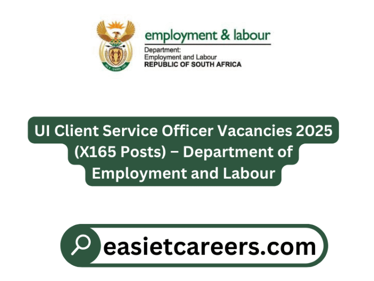 UI Client Service Officer Vacancies 2025 (X165 Posts) – Department of Employment and Labour