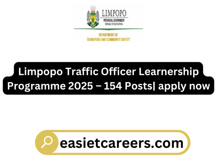 Limpopo Traffic Officer Learnership Programme 2025 – 154 Posts| apply now